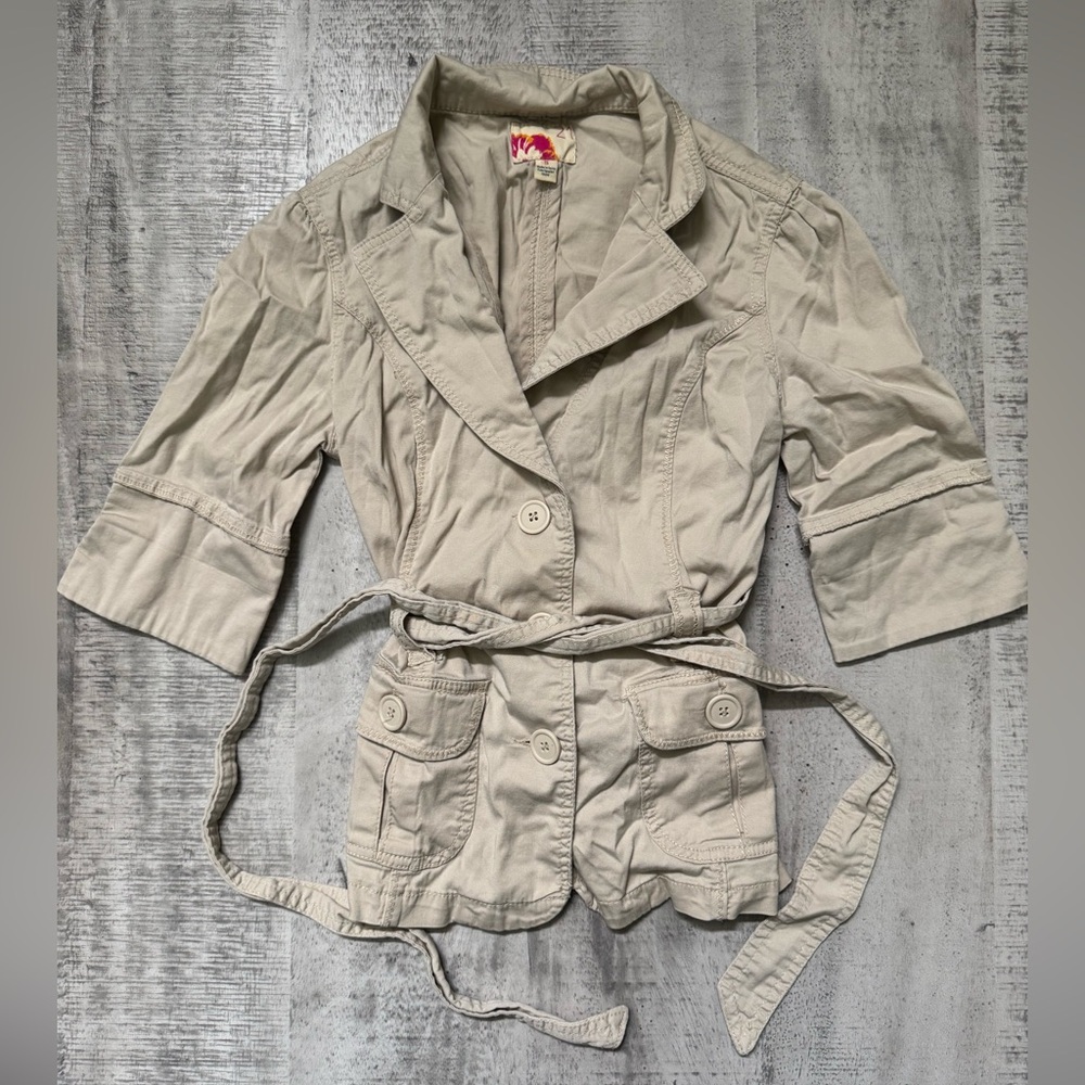 Cropped Trench Jacket